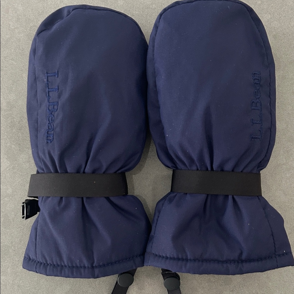 L.L. Bean Dark Blue Toddler Insulated Snow Mittens